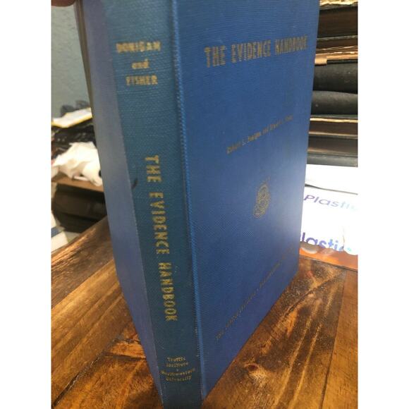 The Evidence Handbook by Robert L. Donigan, 1958 Hardcover, Legal Reference Book - Picture 2 of 5